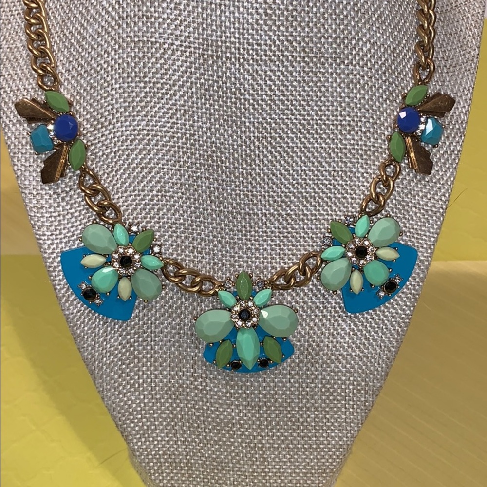 J Crew Floral Statement Necklace
